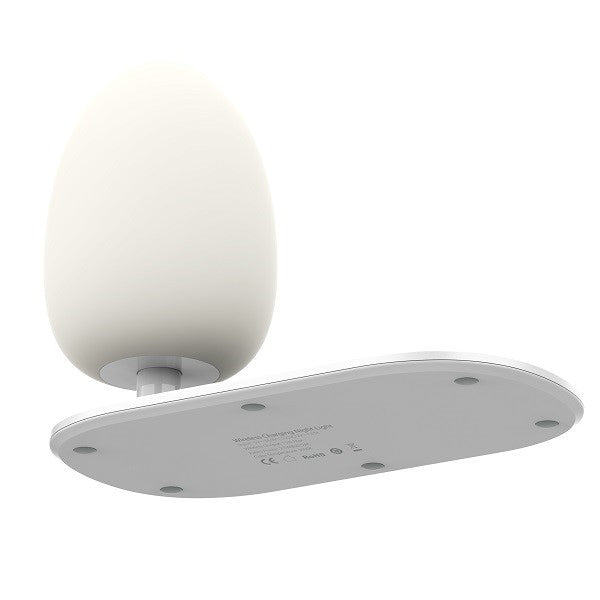 مصباح مكتبي لاسلكي Ldnio للشحن السريع، باللون الأبيض