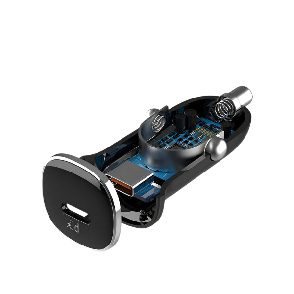 شاحن سيارة سريع Ldnio بقوة 30 واط، QC واحد، عالي الأداء