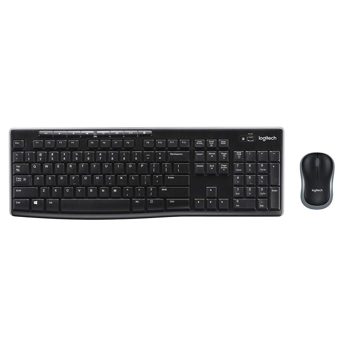 MK270/Logitech Wireless Keyboard and Mouse Combo - MK270/Wireless range: 10 m2 AAA batteries Alka Keyboard / Black / WIRELESS