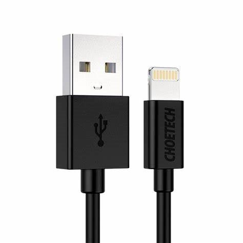 Choetech 1.8M Mfi Usb To Lightening Cable Black