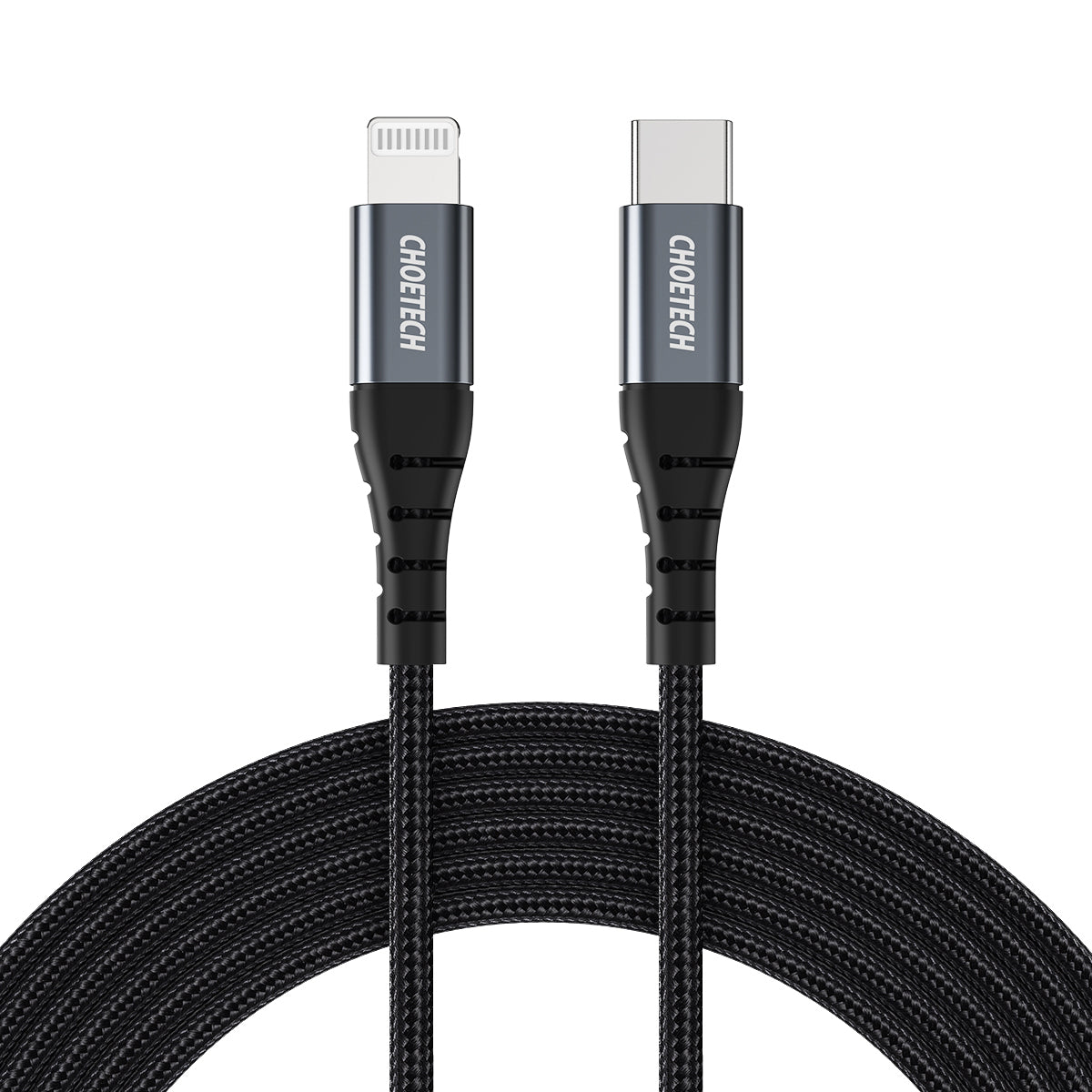 Choetech Usb C To Lightning Cable 1.2M [Mfi Certified] Pd Fast Charging Cable Braided Data S