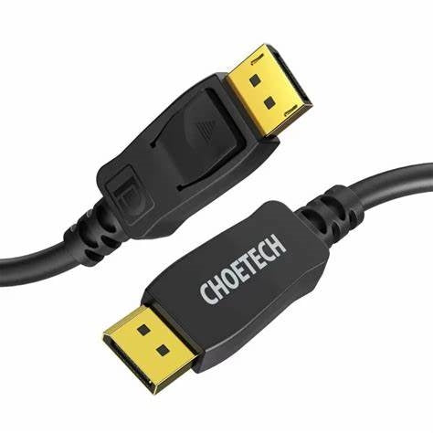 Choetech 8K Displayport Cable Displayport To Displayport Cable 6.6Ft/2M With 8K Black