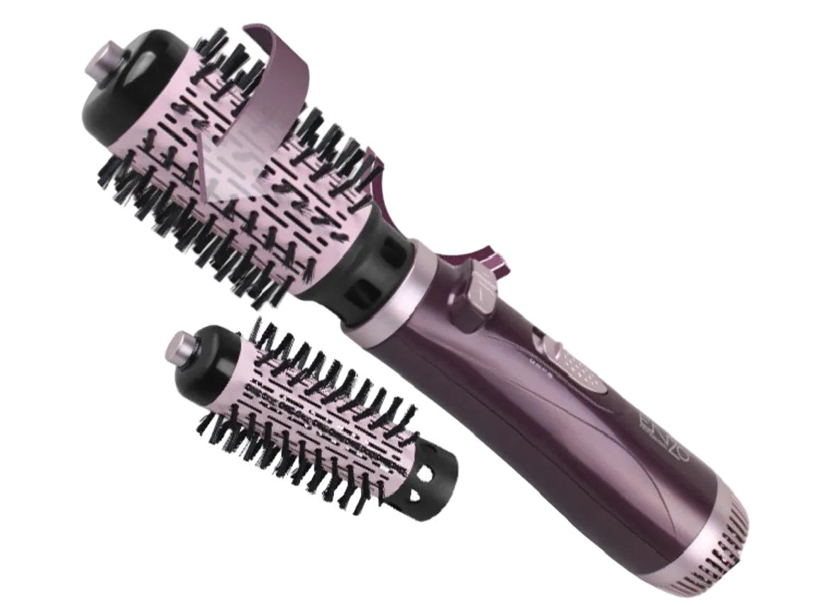 en-747 / Enzo Rotating Hot Air Brush Brosse chauffante rotative 1000 watt pink