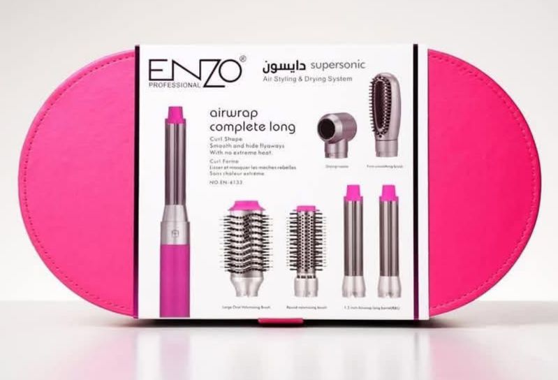 Enzo Set Air Styling & Drying 6 in 1, 1500Watts, Pink
