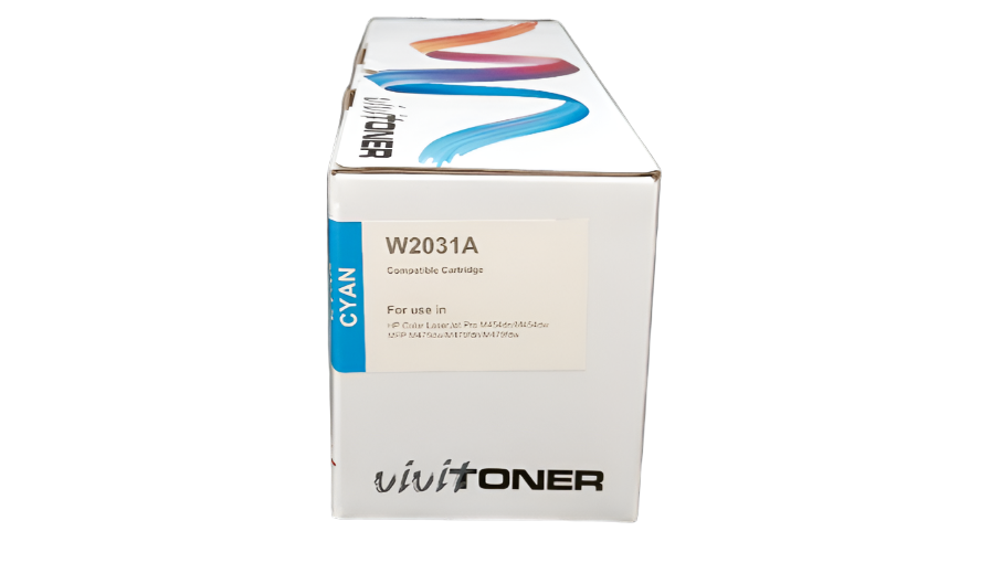 Vivit Ink Toner W2031A 415A, Cyan with Chip