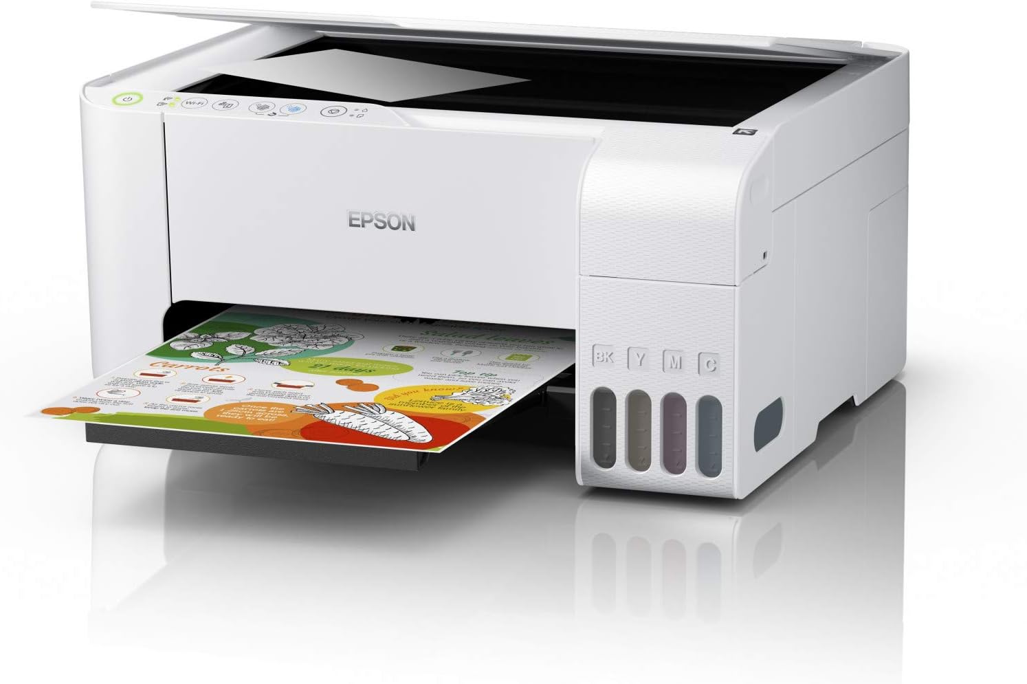 L3156/EPSON Print Scan Copy - 10 ppm Mono 5 ppm Colour WI-FI Direct 8100 Black - 6500 Colour INK-JET / PRINT,COPY,SCAN / 4800 DPI