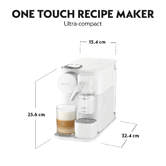 Nespresso Coffee Maker Machine - Lattissima One White