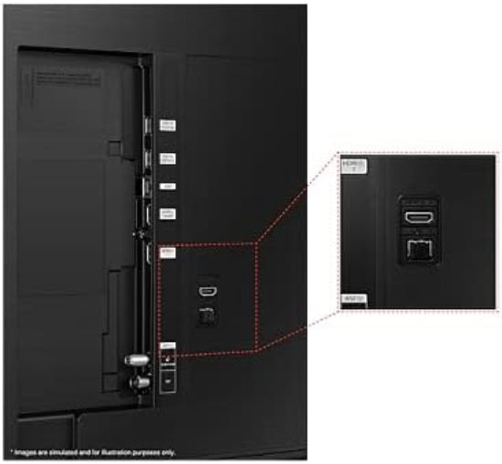 Display Samsung LED TV 65Inch, Smart, Crystal 4K, 3HDMI & 2USB, Satellite Built-in