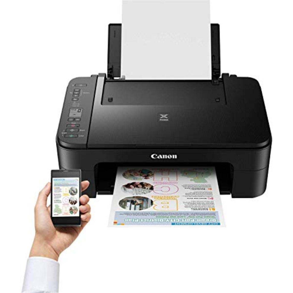 Canon Pixma Ts3340 A4 3-In-1 Colour Ink Printer Black Usb Wifi