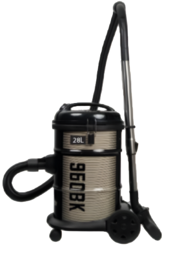G-MAX Drum Vacuum, 3500Watts, 25Lit, Black