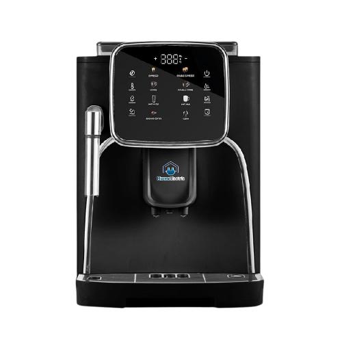 ماكينة صنع القهوة الاسبريسو من هوم الكتريك,أوتوماتيكي بالكامل, 1200 واط, اللون الاسود