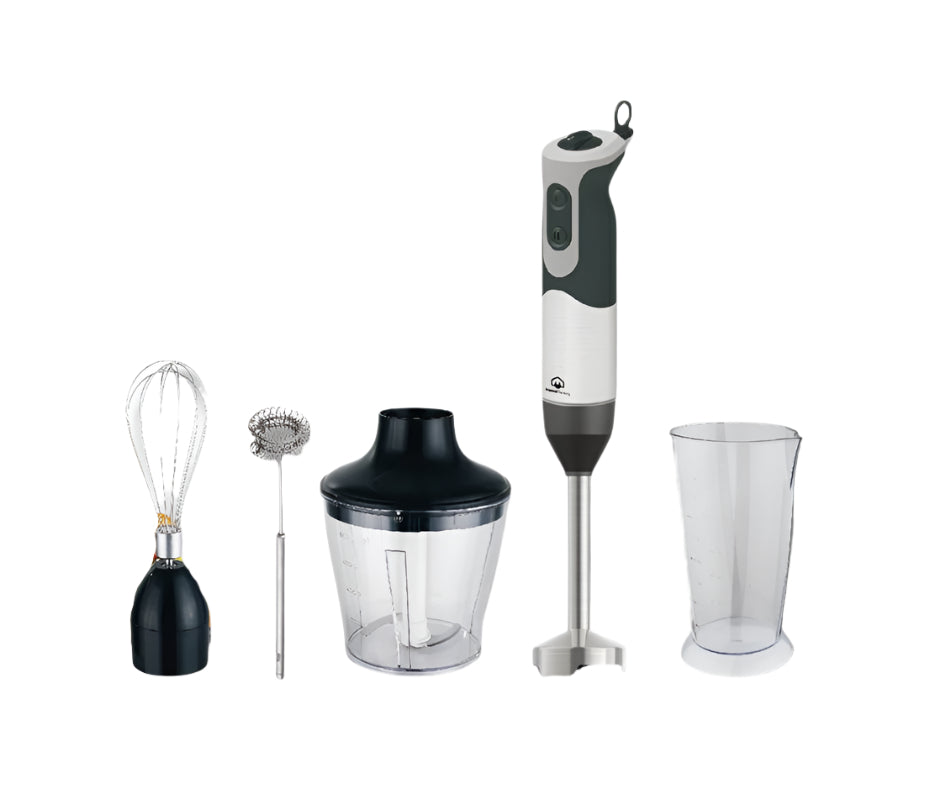 HBS-945M / Home Electric Hand Blender 2 speed , Stainless steel Blades , egg Whisk ,Chopper Bowl , 800 ML / BLACK
