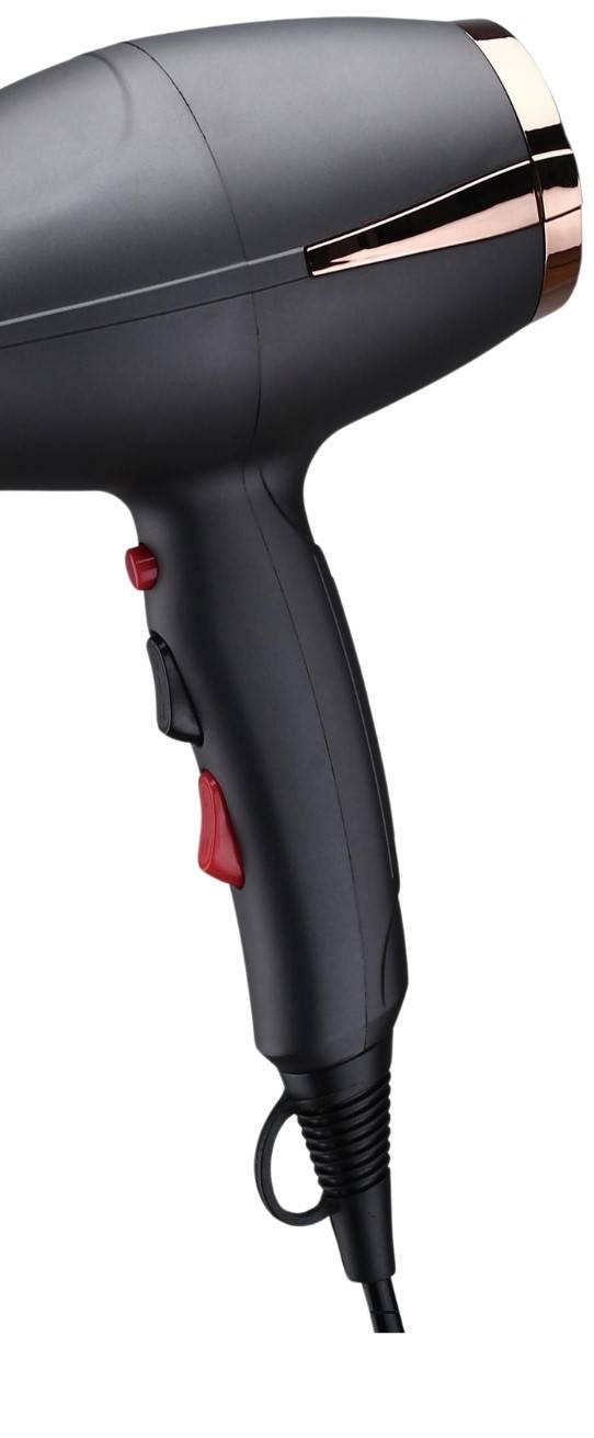 HHD-6000 / Home electric Hair Dryer 2200 W Black , AC Motor , Two Speed , Four Temperature , collin