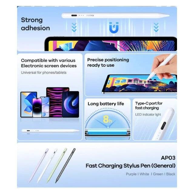 Remax Universal Capacitive Stylus Touch Pen, Tab For Android Original Tablet