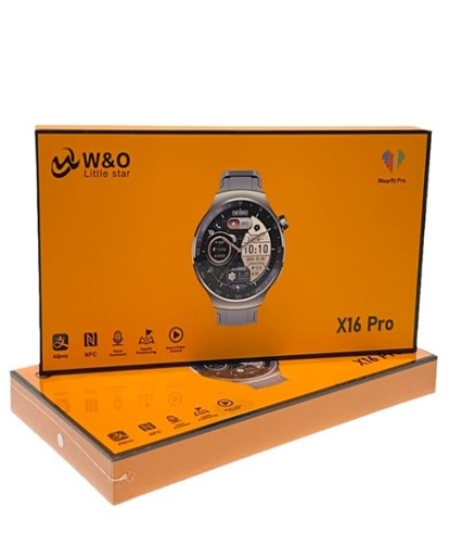 X16 pro/W&O Smartwatch - 1.55" inch screen - bluetooth calls, Metal strap, wear fit pro App (NFC, V