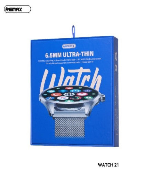 REMAX Ultra-thin Smart Watch Super Luxury Steel Wire Round Face Model