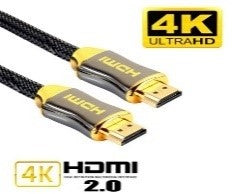 5M 4K 60Hz Hdmi To Hdmi Cable High Speed 2.0 Golden Plated Connection Cable Cord