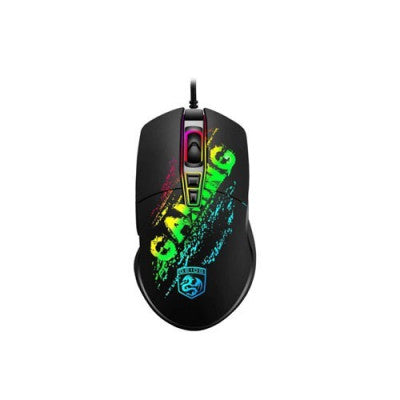 A4/DEIOG Wired Gaming MOUSE RGB LED Backlit Breathe Silent Mute 4000 Fit Ergonomic Optical Gaming M MOUSE / Black / N/A
