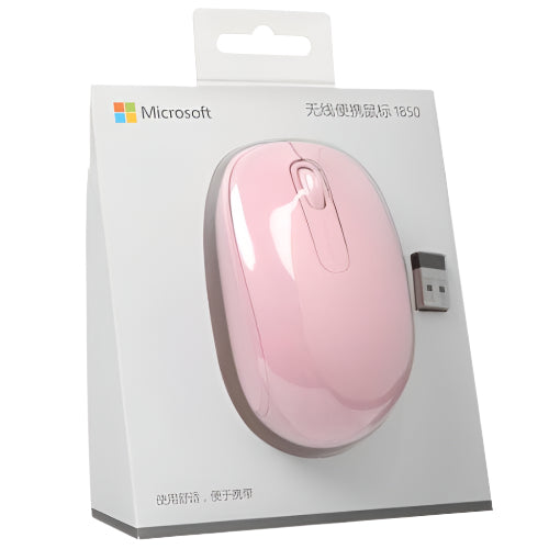 Microsoft Wireless Mobile Mouse 1850, Light Pink