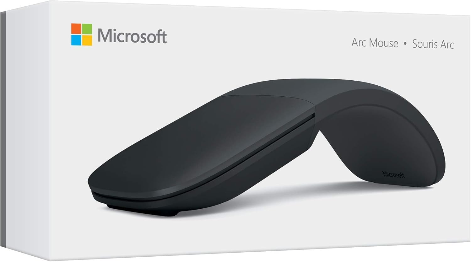 Microsoft Arc Mouse Sleek, Ergonomic Design, ultra Slim & Lightweight, Bluetooth, Black
