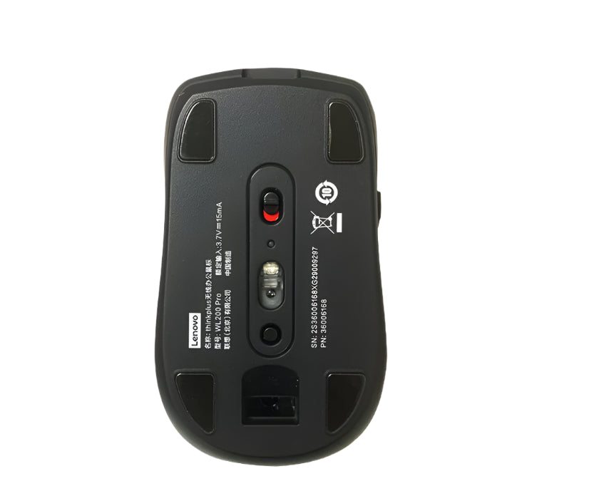 Lenovo Thinkplus Wireless Mute Mouse, PC & Laptop, Black
