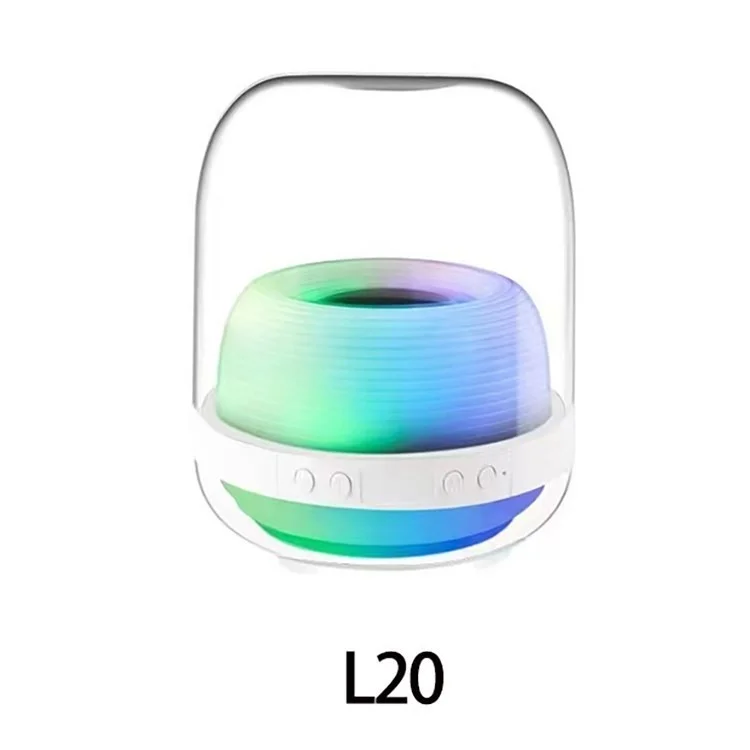 مكبر صوت لاسلكي محمول بتقنية البلوتوث من جي بي تي مع إضاءة ليد RGB للهواتف والكمبيوتر اللوحي والكمبيوتر الشخصي والسفر