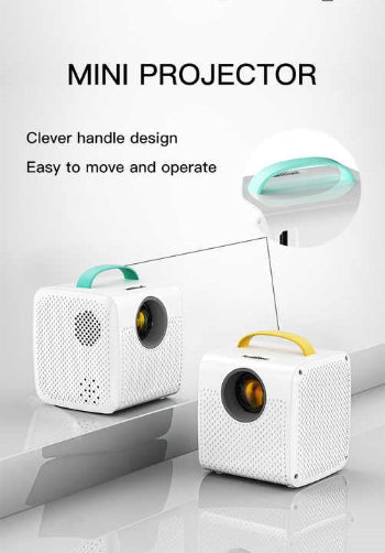 Smart Kids Projector Cute Mini Pico Children's, Home Theatre Portable Early Education