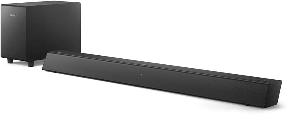 PHILIPS Wireless Home Theatre Sound bar 2.1, Wireless Subwoofer Dolby Digital