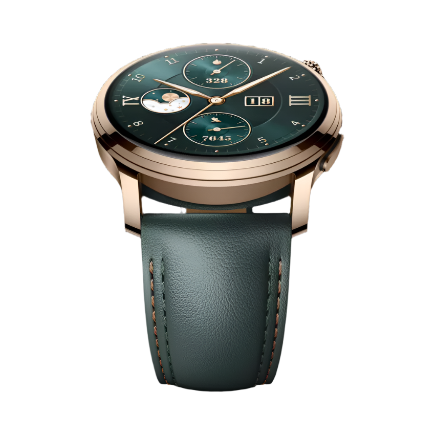 HONOR Watch 4 Pro, 4GB & 64GB, Green Leather Strap