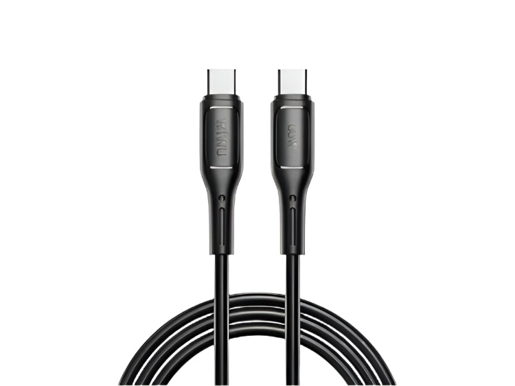 كيبل WiWU Star بمنفذي C إلى C بقوة 60 واط، لون أسود