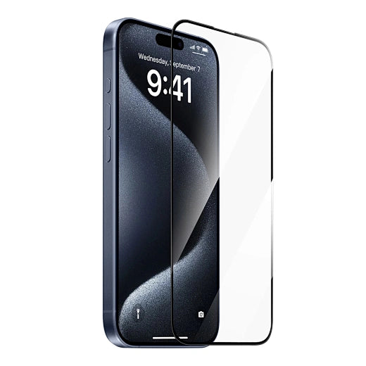 واقي شاشة Wiwu Crystal Hard Tempered Glass لجهاز iPhone 16 Pro Max، شفاف