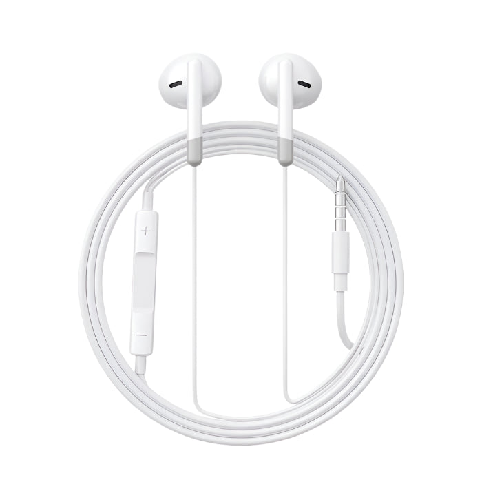 Joyroom Wired Series Half In-Ear Earphones, White
