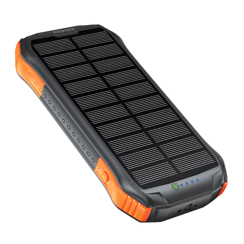 Promate Power Bank 10000Mah, 5 in 1, 20Watts, Black