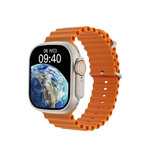 ساعة WiWU الترا لايت بشاشة 2.01 إنش بتقنية ايفونS مقاومة للماء مستوى ايفون68، فضي