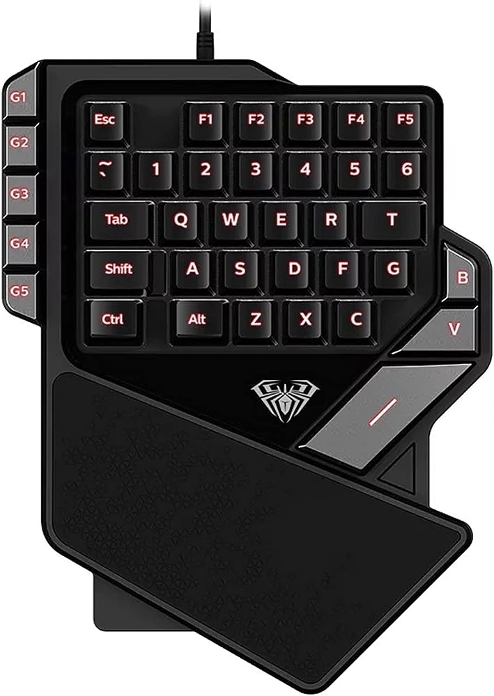 Aula Mini Led One-Handed Gaming Keyboard 38-Key