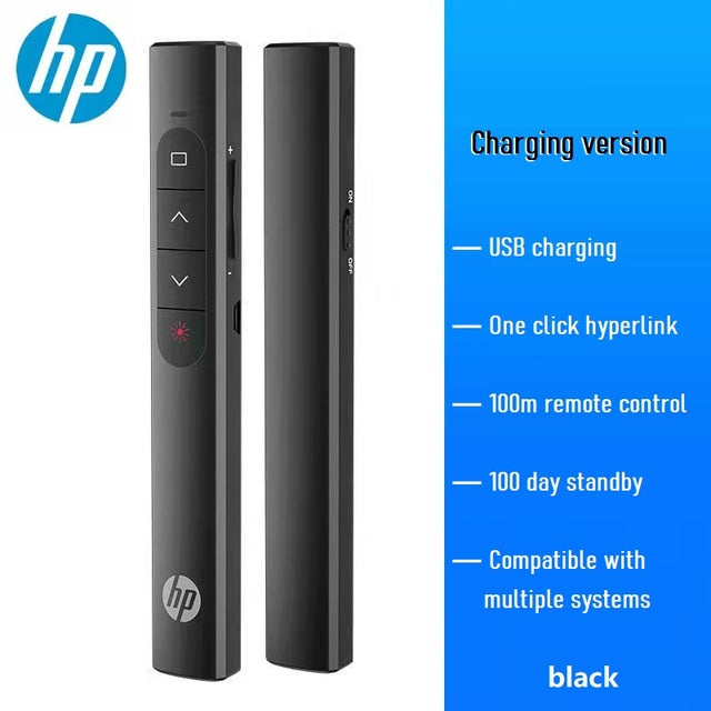 HP Wireless Multi-function Sensitive Presenter Pointer, Black
