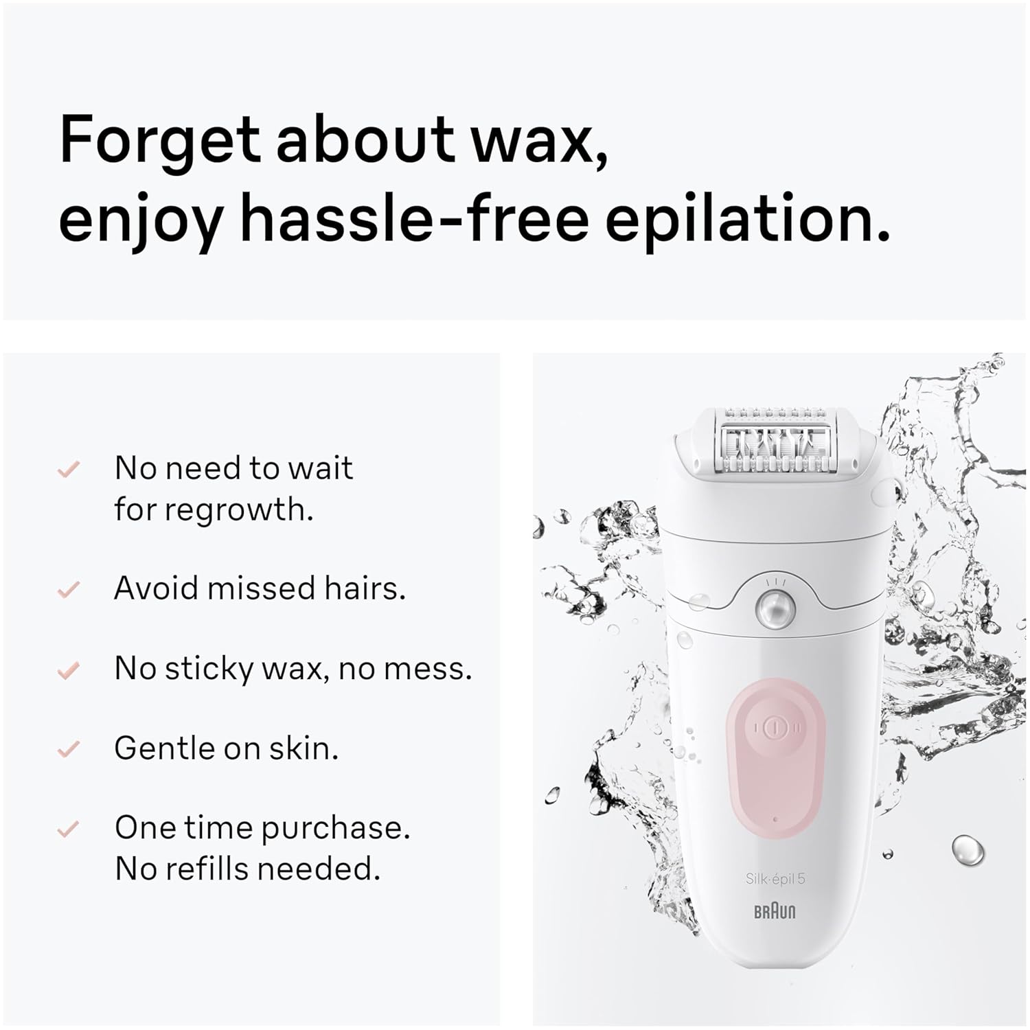 Braun Woman's Hair Removal Machine, 346Grams, Rose Gold