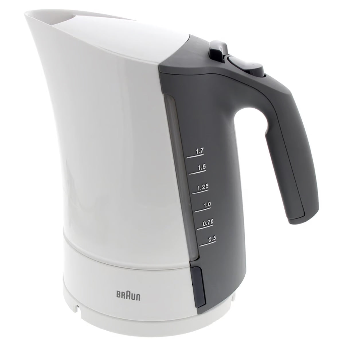 WK300/Braun KETTLES Rapid boil system 45 seconds Convenient handling Easy film WHITE / 1.6 L / 3000 WATTS