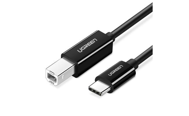 US241 / UGREEN USB-C Male to USB-B 2.0 Male Printer Cable ABS Plastic Case 1m (Black)-6957303888115 1 USB