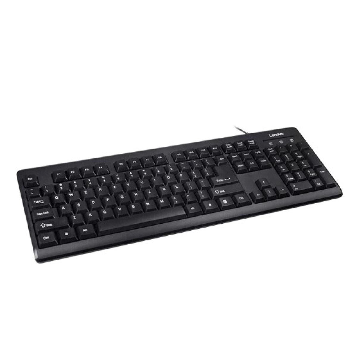 Lenovo Business Office Wired Keyboard, Black