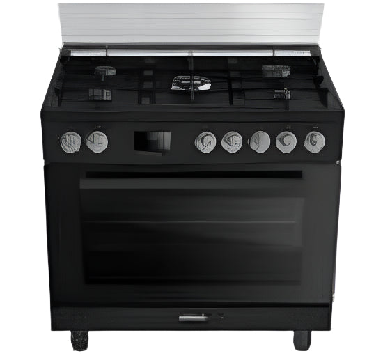 G3 FERRARI Free Stand Cooker, 90Cm, 5Burners, Black