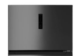 Metalux Top Mount Fridge A+, No Frost, 527Lit, Titanium Grey