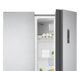 Metalux Side by Side Fridge A++, No Frost, 442Lit, Stainless Steel