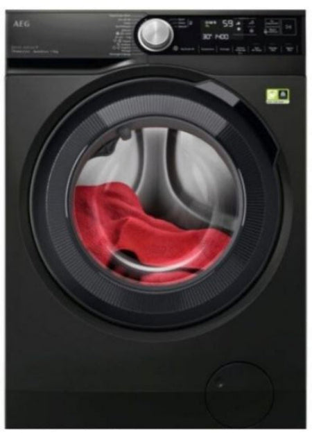 AEG Front Load Washing Machine A+++, 1400RPM, 9KG, Inverter Motor, Matt Black