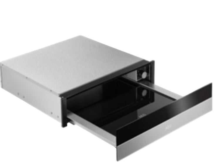 Metallic drawer or compartment on a white background