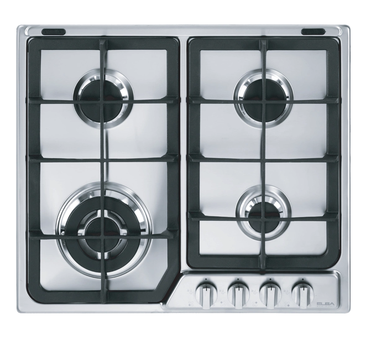 Elba Built in Gas Hob, 60Cm, 4Burners, Stainless Steel