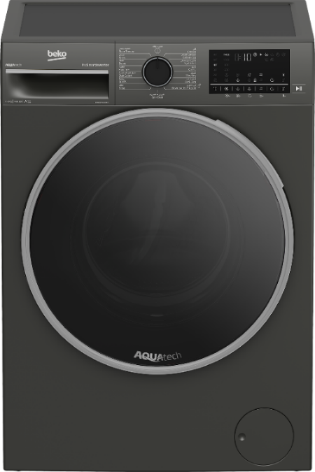 Beko FrontLoad Washing Machine A+++, Inverter, 1400RPM, 9KG, Manhattan Gray