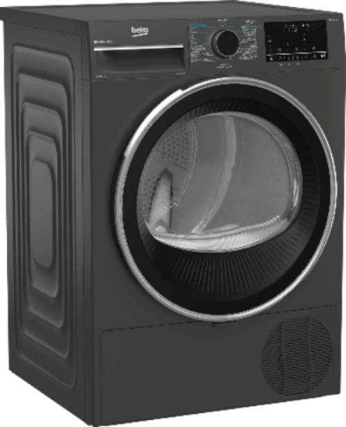 Beko Heat Pump Dryer A+++, 9KG, 15Programs, Manhattan Grey