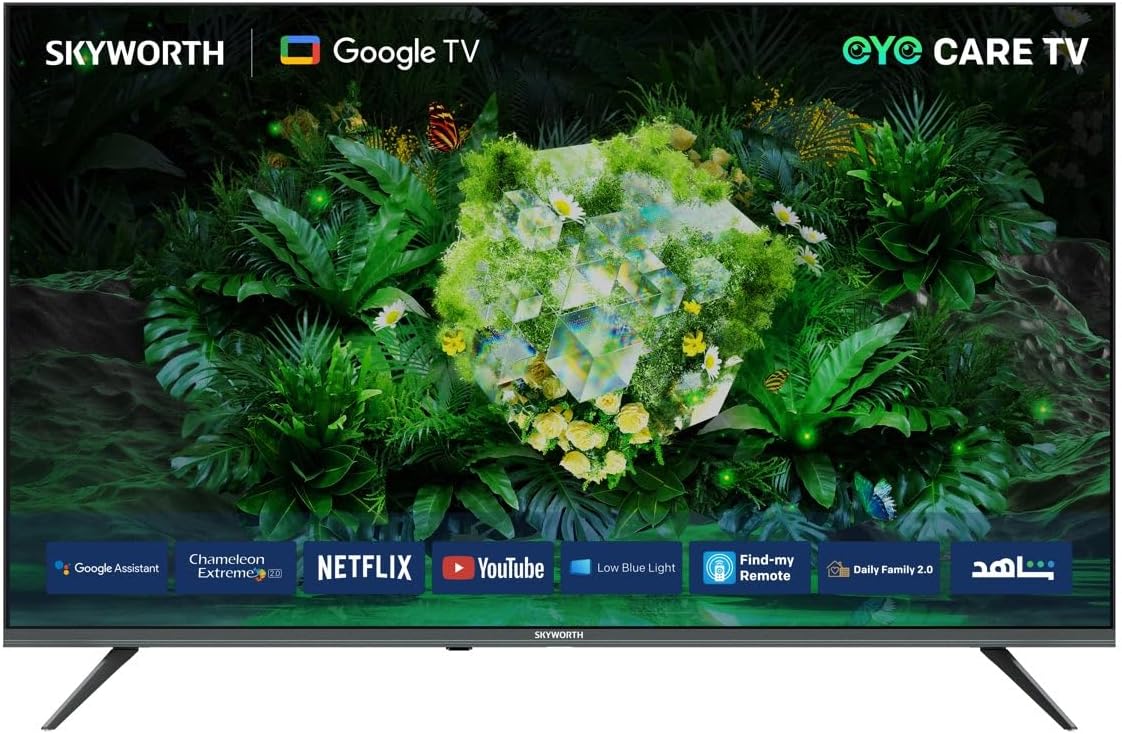 Skyworth Led Tv 75Inch, Smart Google TV, 4K, 3HDMI & 2USB, 60Hz, HDR10