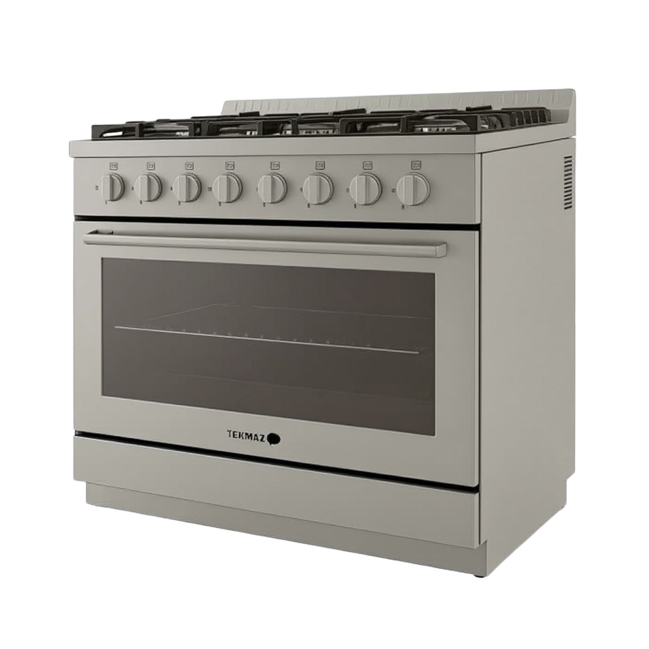 Tekmaz Gas Cooker, 90Cm, 5Burners, Stainless Steel